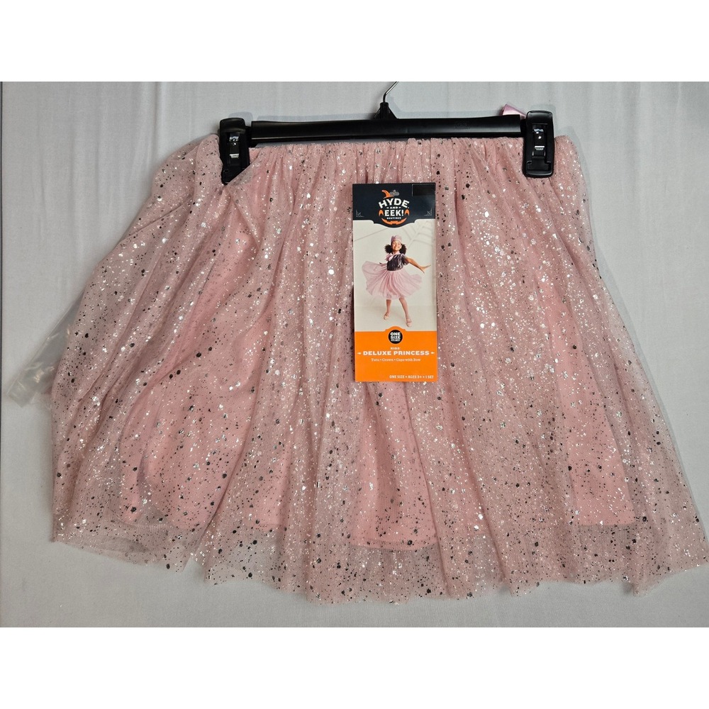 Hyde & EEK! Boutique Kids Deluxe Princess Costume Set Pink Tutu Crown Cape OS